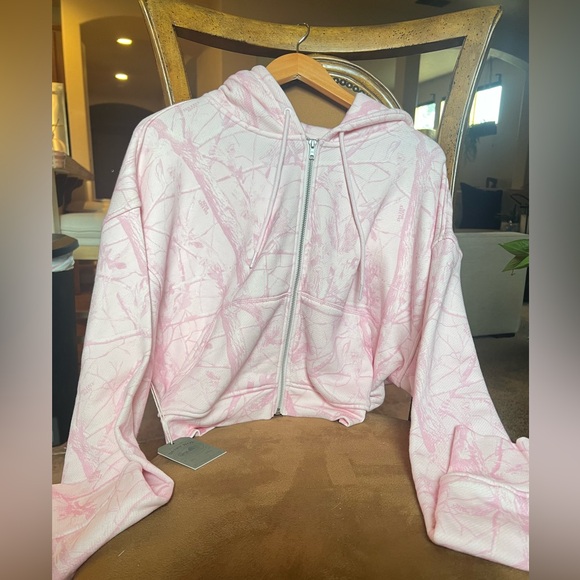 Pink bubblegum dairy boy zip up hoodie - Picture 5 of 6